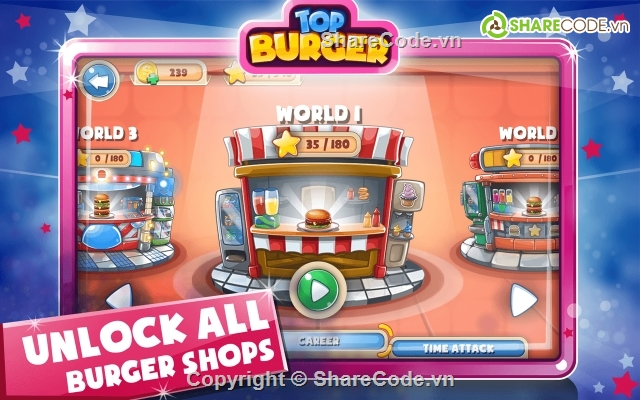 Top Burger Chef,Source code game,Top Burger,Cooking Story